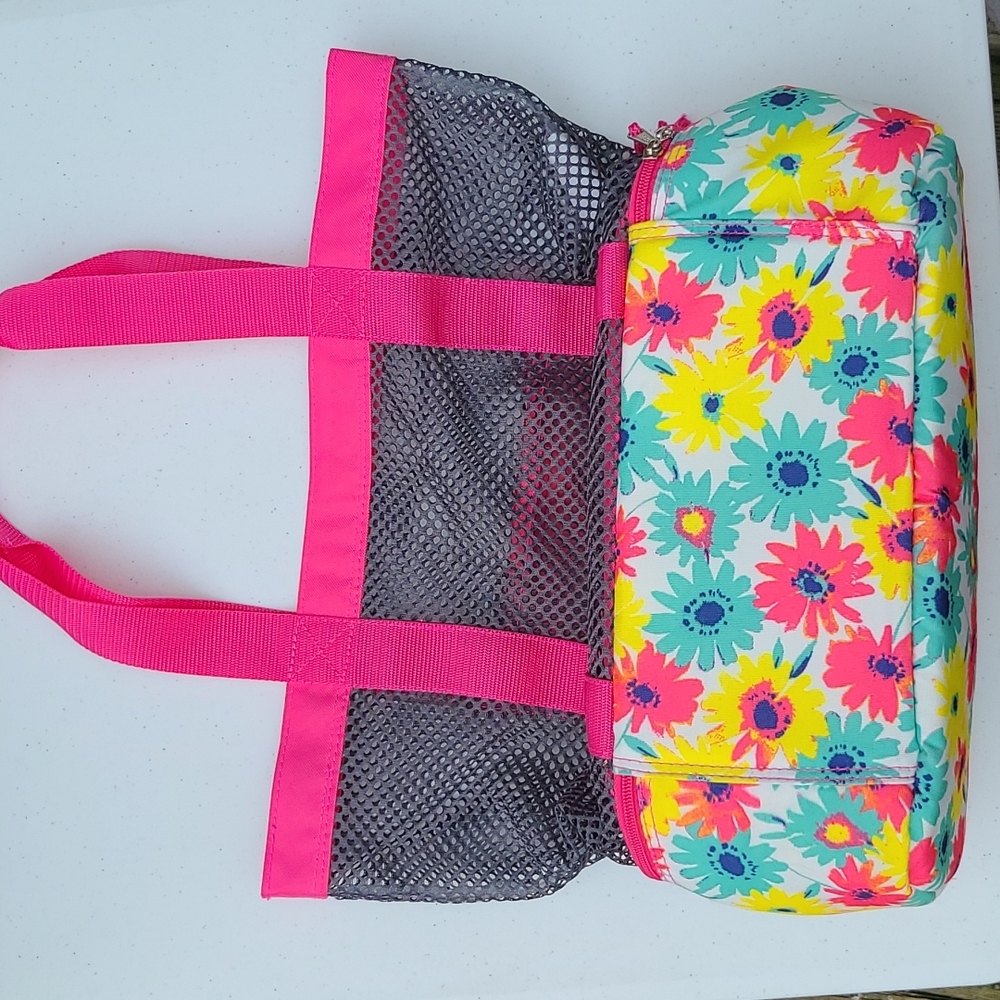 Beach tote/cooler combo bag